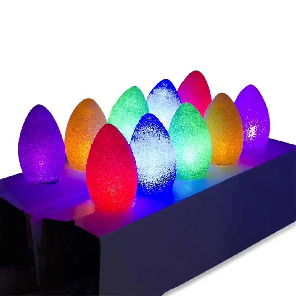 10 Crystal Frosted Lights LED Rope 8 Feet Long