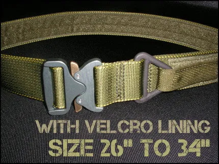 1.75" Cobra Rigger's Belt With Velcro Lining - Size 26" to 34"