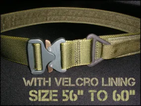 1.75" Cobra Rigger's Belt With Velcro Lining - Size 56" to 60"