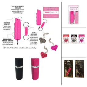 18 Units Sabre Spray Drink Test Heat-Beat Key-Chain and Lipstick Alarms