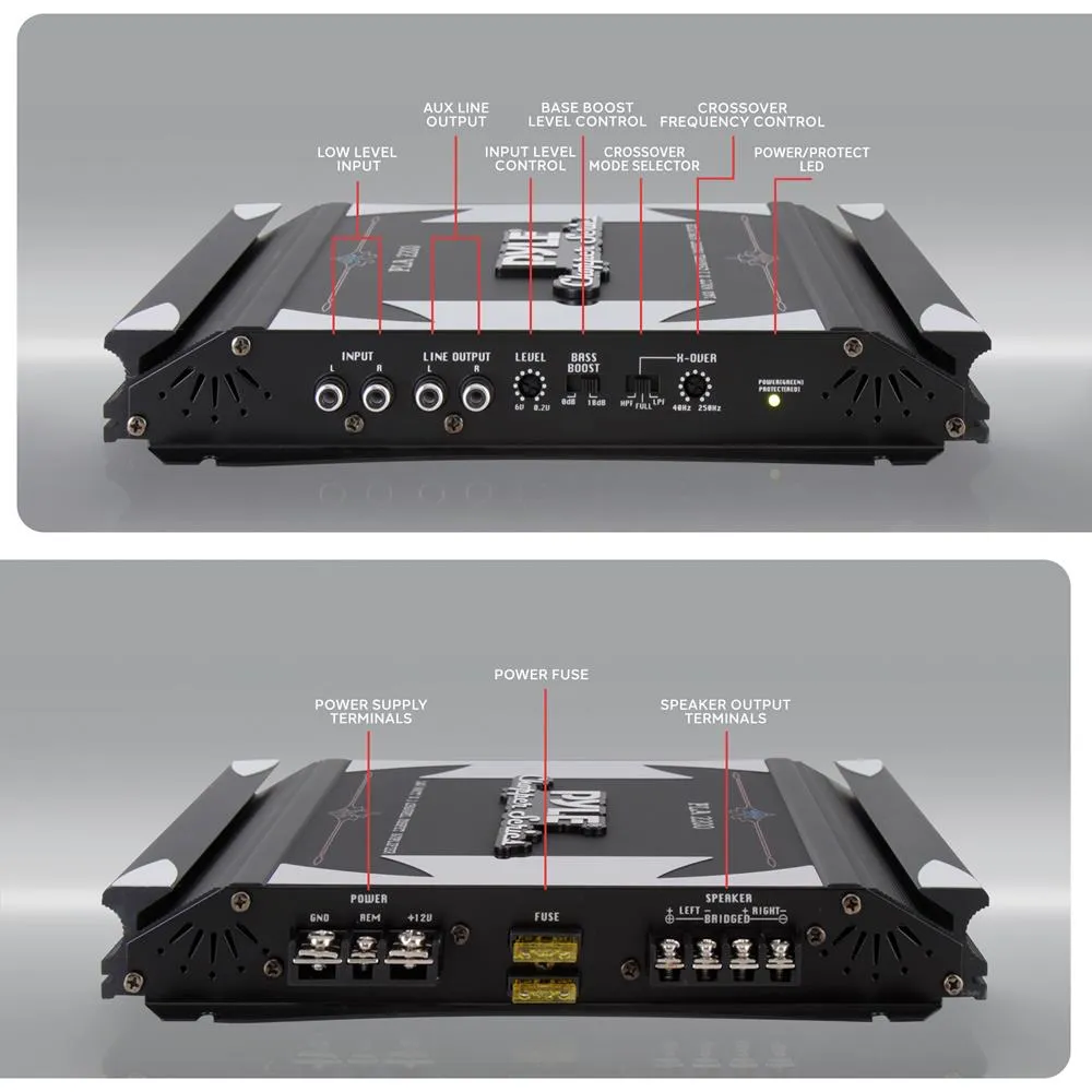2 Channel 1400 Watt Bridgeable Mosfet Amplifier