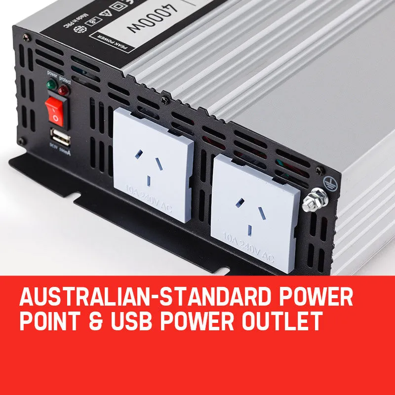2000W/4000W Pure Sine Wave Power Inverter 12V/240V GENPOWER