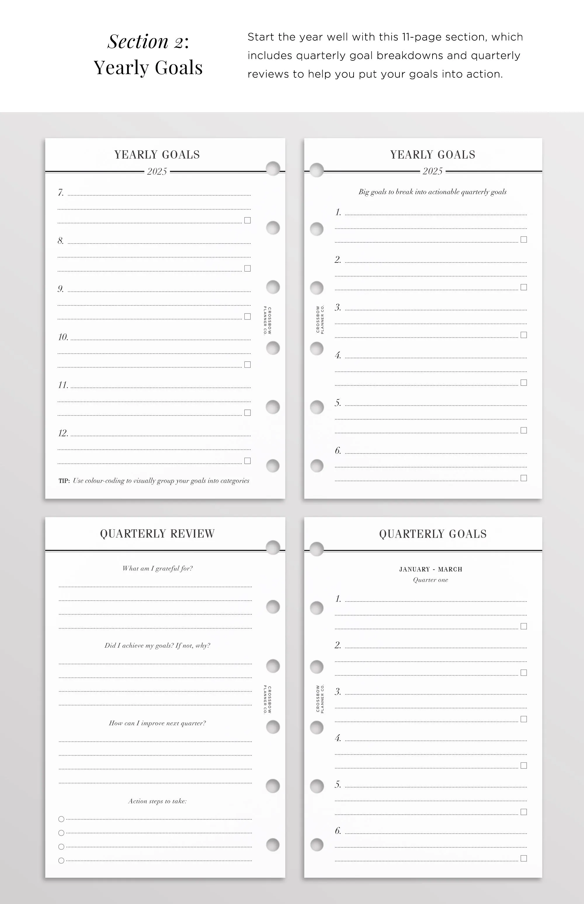 2025 Pocket Planner Refills | Choose Your Start Month