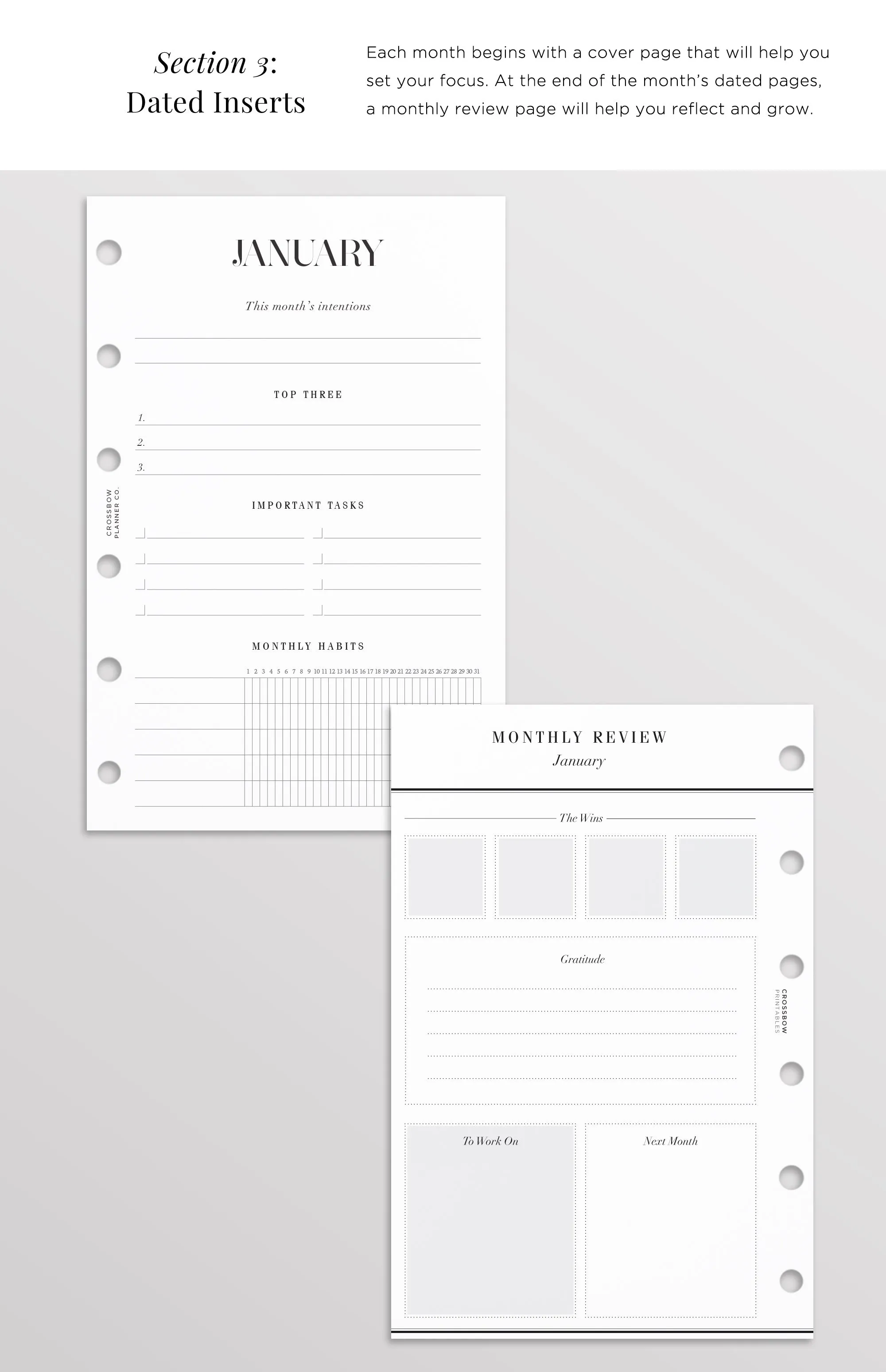 2025 Pocket Planner Refills | Choose Your Start Month