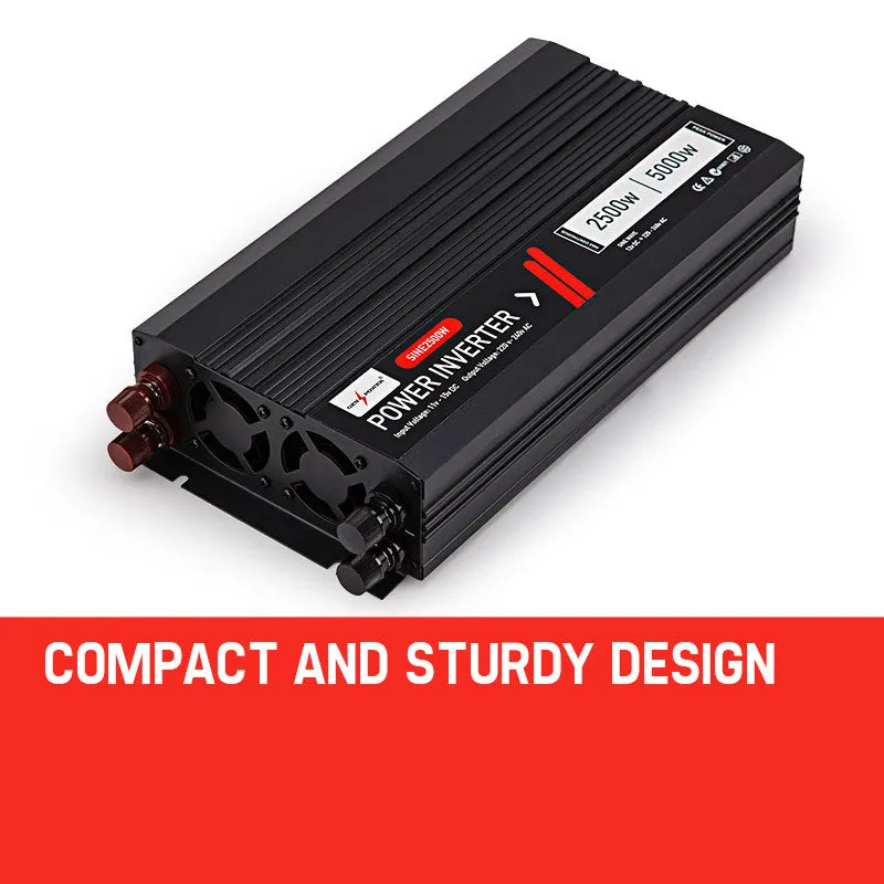 2500W/5000W Modified Sine Wave Power Inverter 12V/240V GENPOWER
