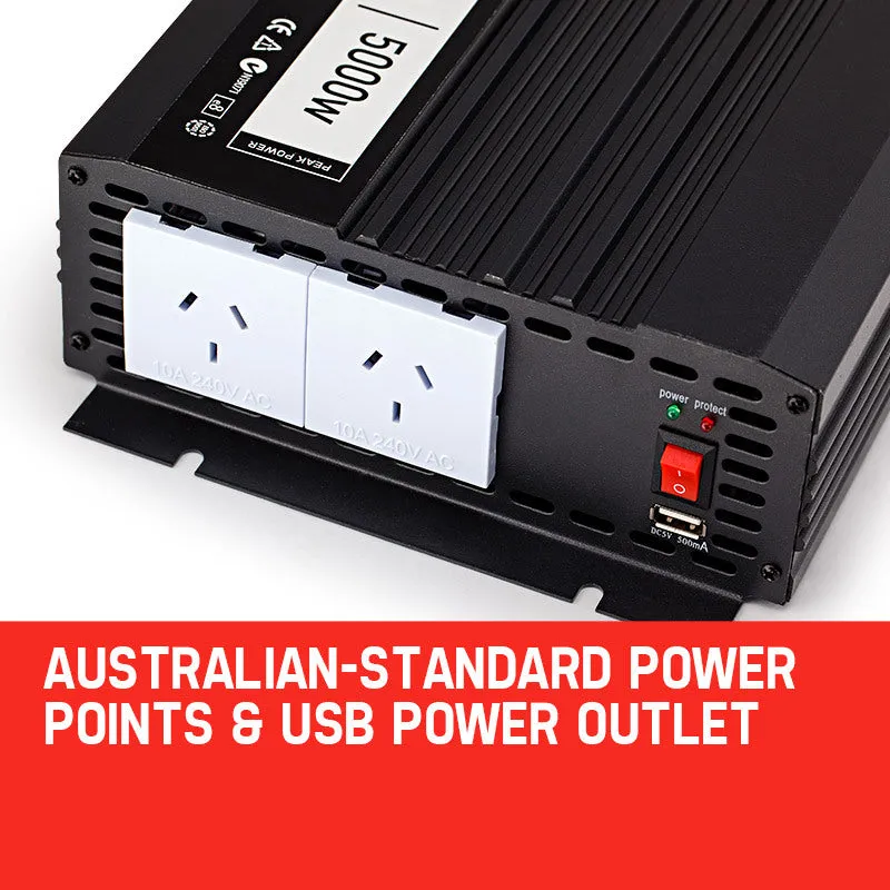 2500W/5000W Modified Sine Wave Power Inverter 12V/240V GENPOWER