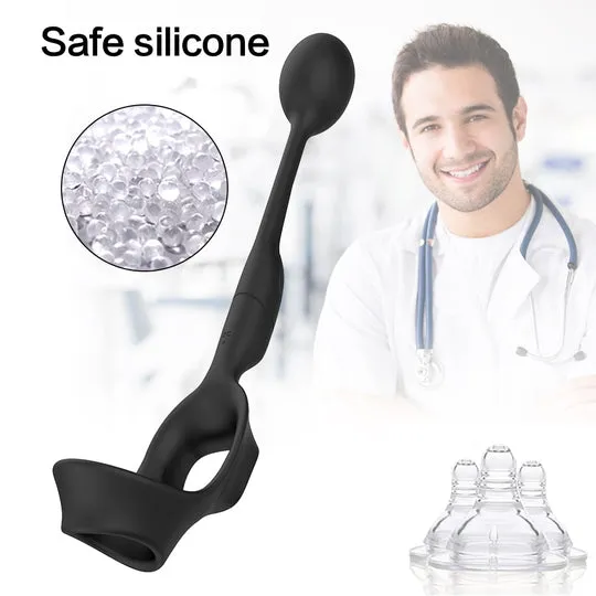 3 In 1 Vibrating Prostate Massager With Cock Ring