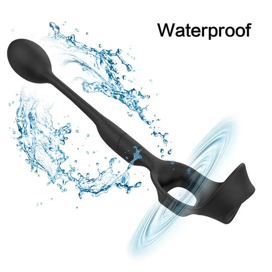 3 In 1 Vibrating Prostate Massager With Cock Ring