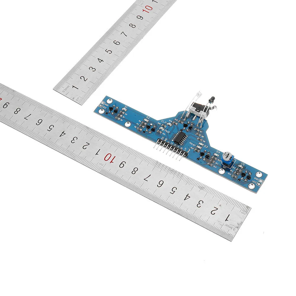 3pcs Five Road Tracing Module Tracing Sensor Module 5 Functions Intelligent Vehicle Control Board