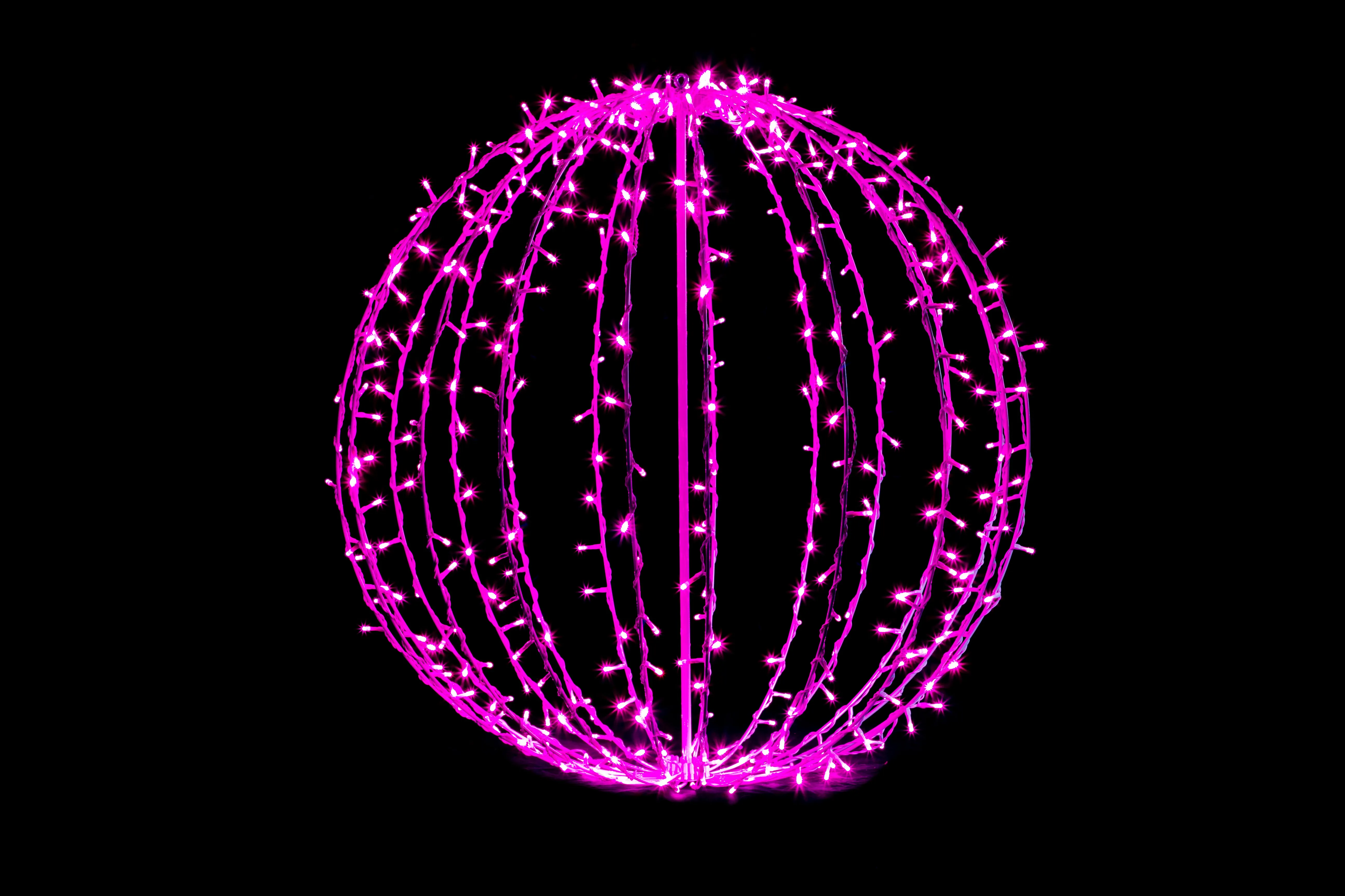 400 Pink 5mm LEDs on 32" Sphere