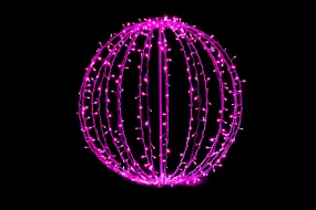 400 Pink 5mm LEDs on 32" Sphere