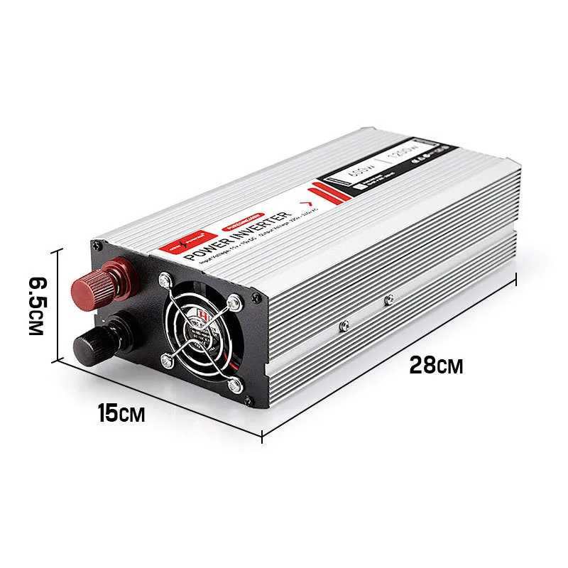 600W/1200W Pure Sine Wave Power Inverter 12V to 240V
