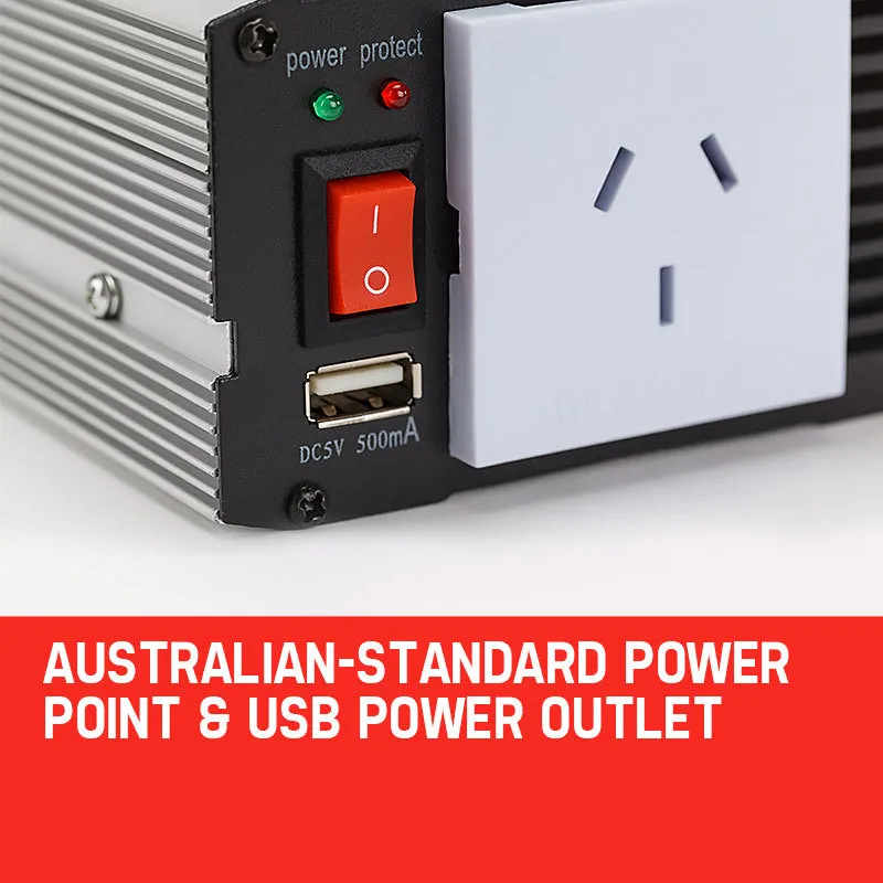 600W/1200W Pure Sine Wave Power Inverter 12V to 240V