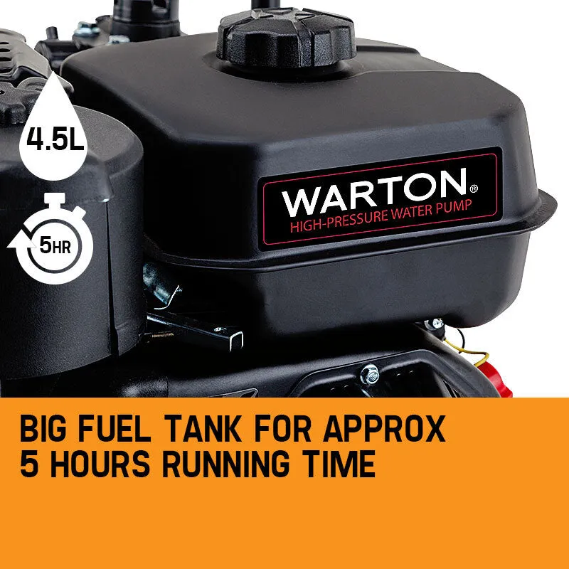 8HP 1.5" High Pressure Petrol Water Pump 30,000L/H – Warton