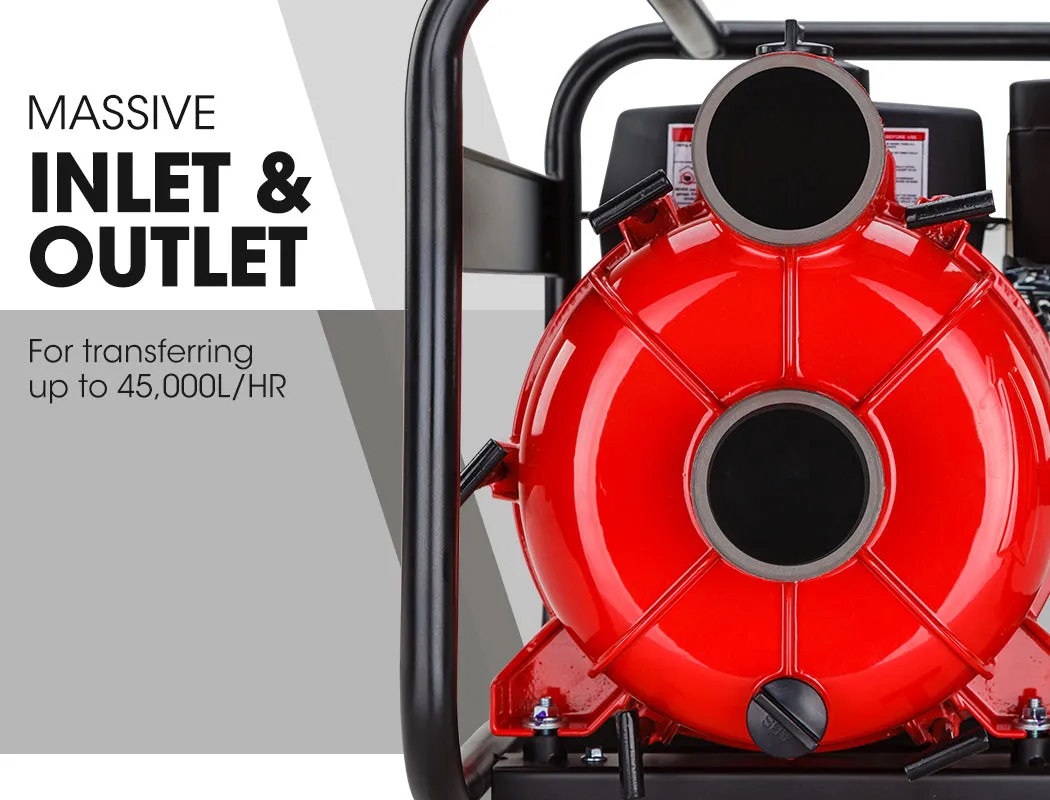 8HP 235cc 3" Trash/Water Pump, 45,000L/hr, Warton