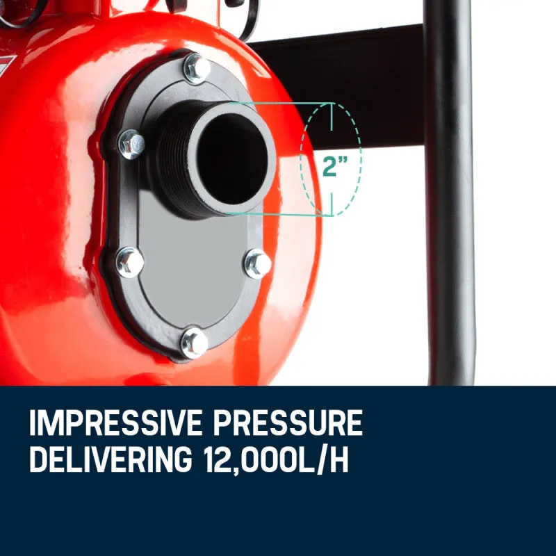 8HP Petrol High Pressure Water Pump, 4 Outlets, 235cc Warton