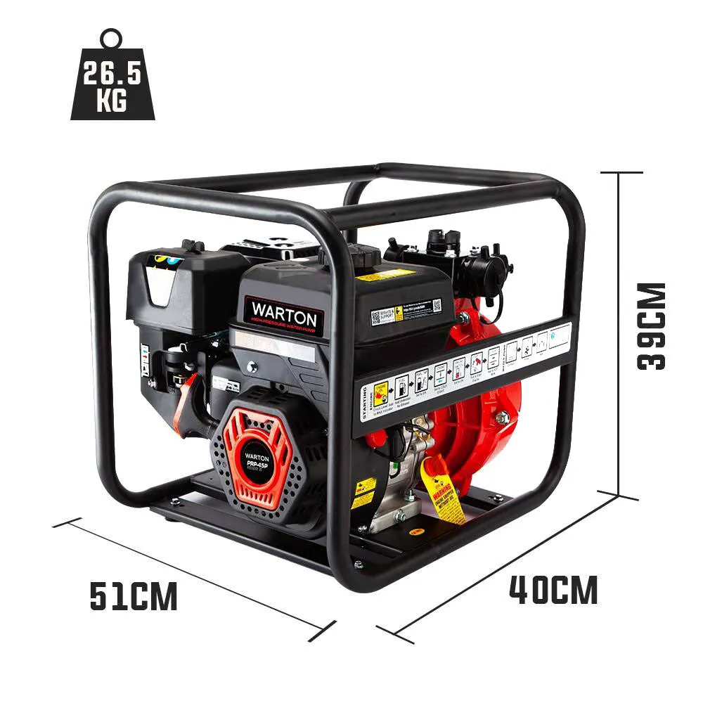 8HP Petrol High Pressure Water Pump, 4 Outlets, 235cc Warton