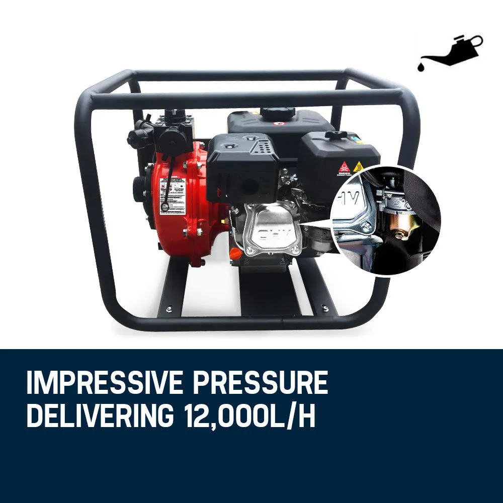 8HP Petrol High Pressure Water Pump, 4 Outlets, 235cc Warton