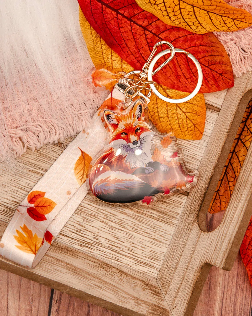 Acrylic Keychain Lanyard "Fox"