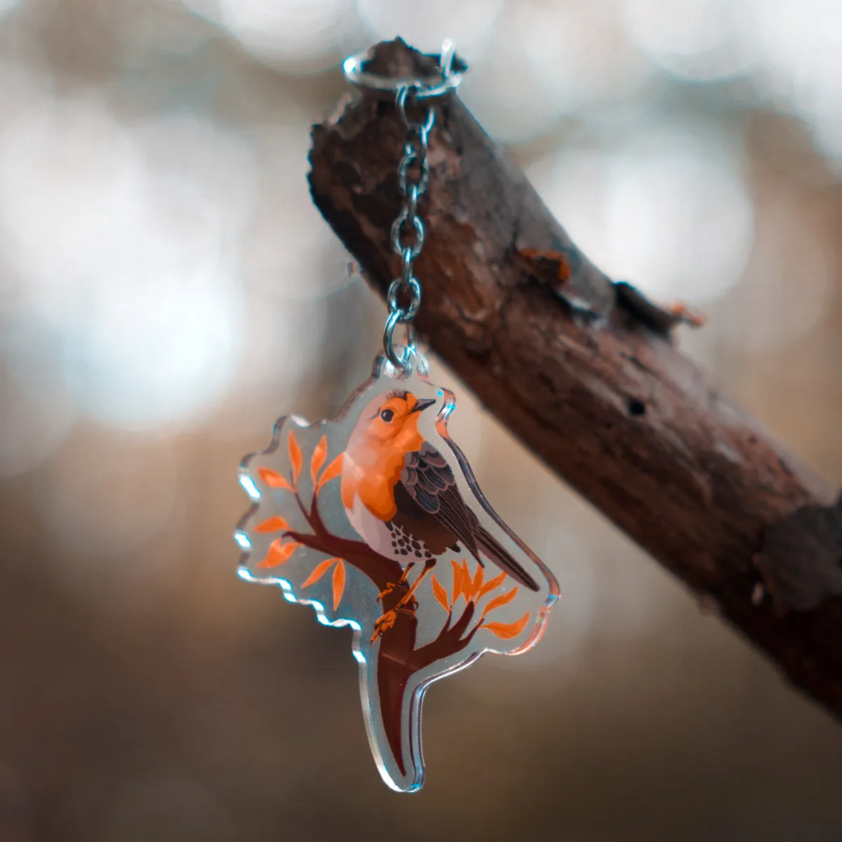 Acrylic Keychain - "Common Birds"