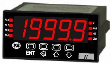 AM5H-A-DV4-AR2AN, 96x48mm Digital Voltmeter 0-10VDC Input with 4-20mA Transmission Output, 100-240VAC/DC Aux, 5 Digit