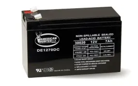 AMERICAN HUNTER DE1270DC /12V 7 AMP HR RECHARGEABLE BATTERY BULK