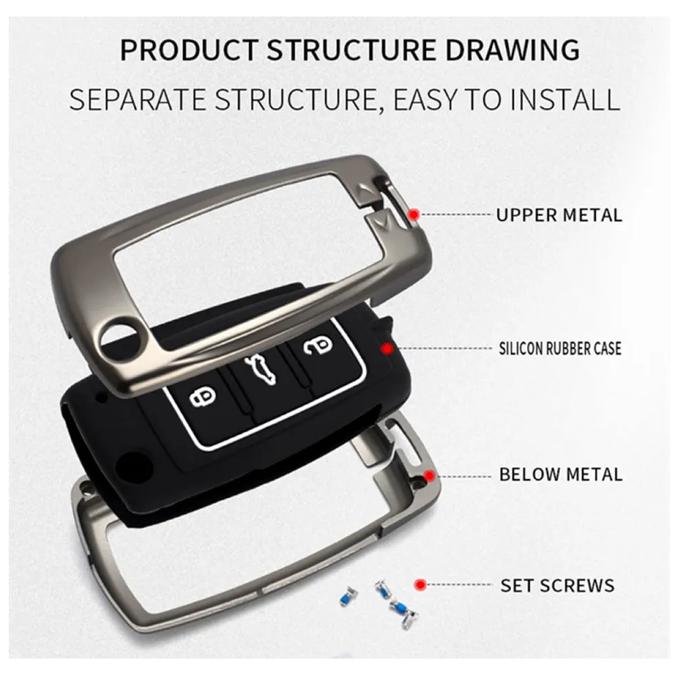 Anti-Scratch Volkswagen Vw Smart Key Shell Dl-003