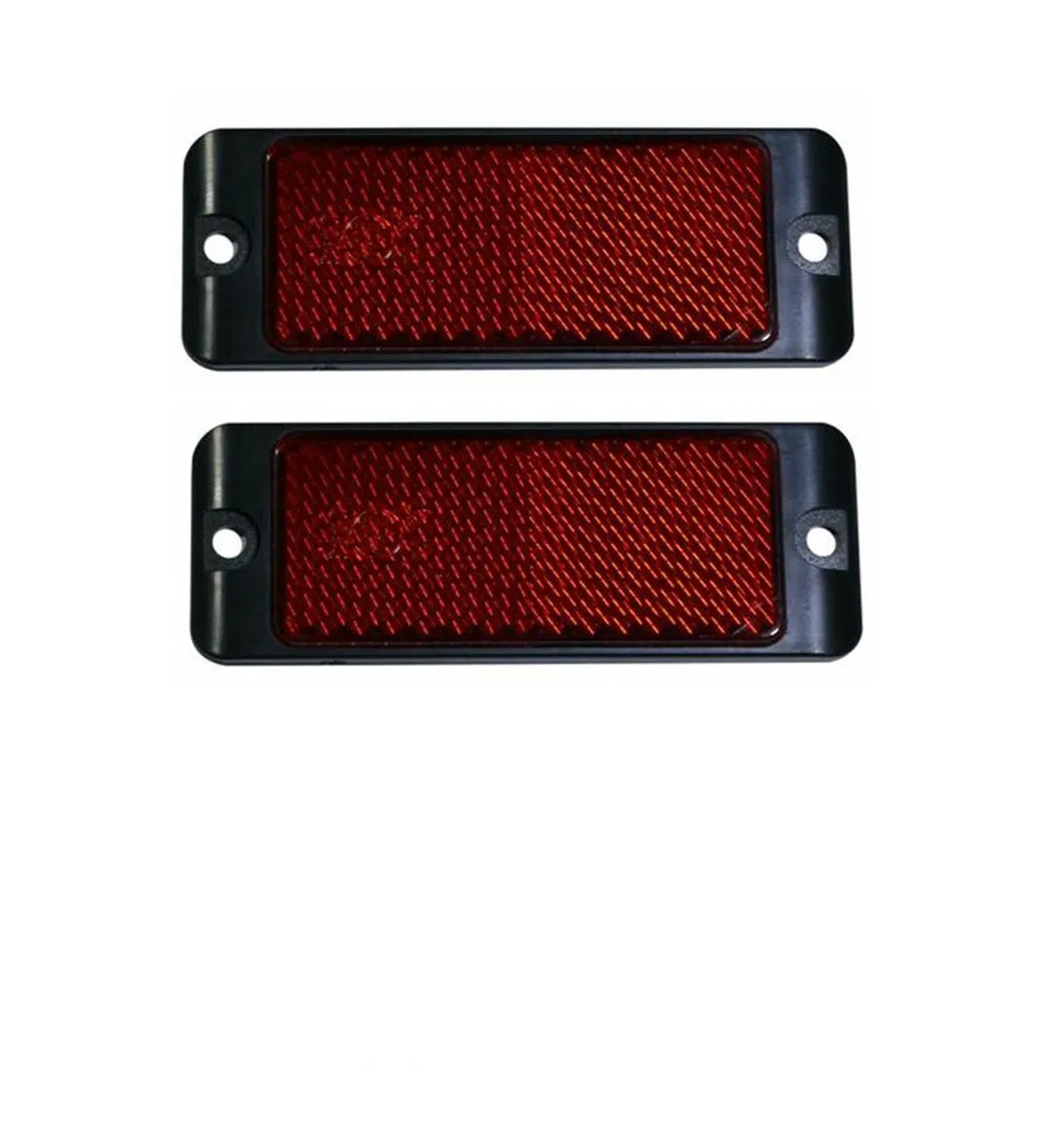 AP Auto Lamps Red Reflector Pair Screw On Caravan Trailer Retro