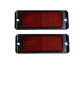 AP Auto Lamps Red Reflector Pair Screw On Caravan Trailer Retro