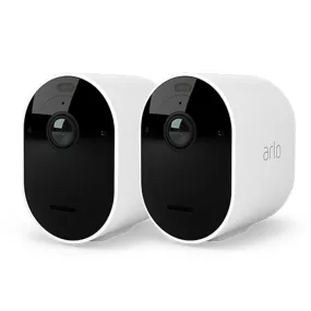 Arlo Pro 4 Outdoor Wi-Fi Security Camera Pack of 2 - White | VMC4250P100EUS