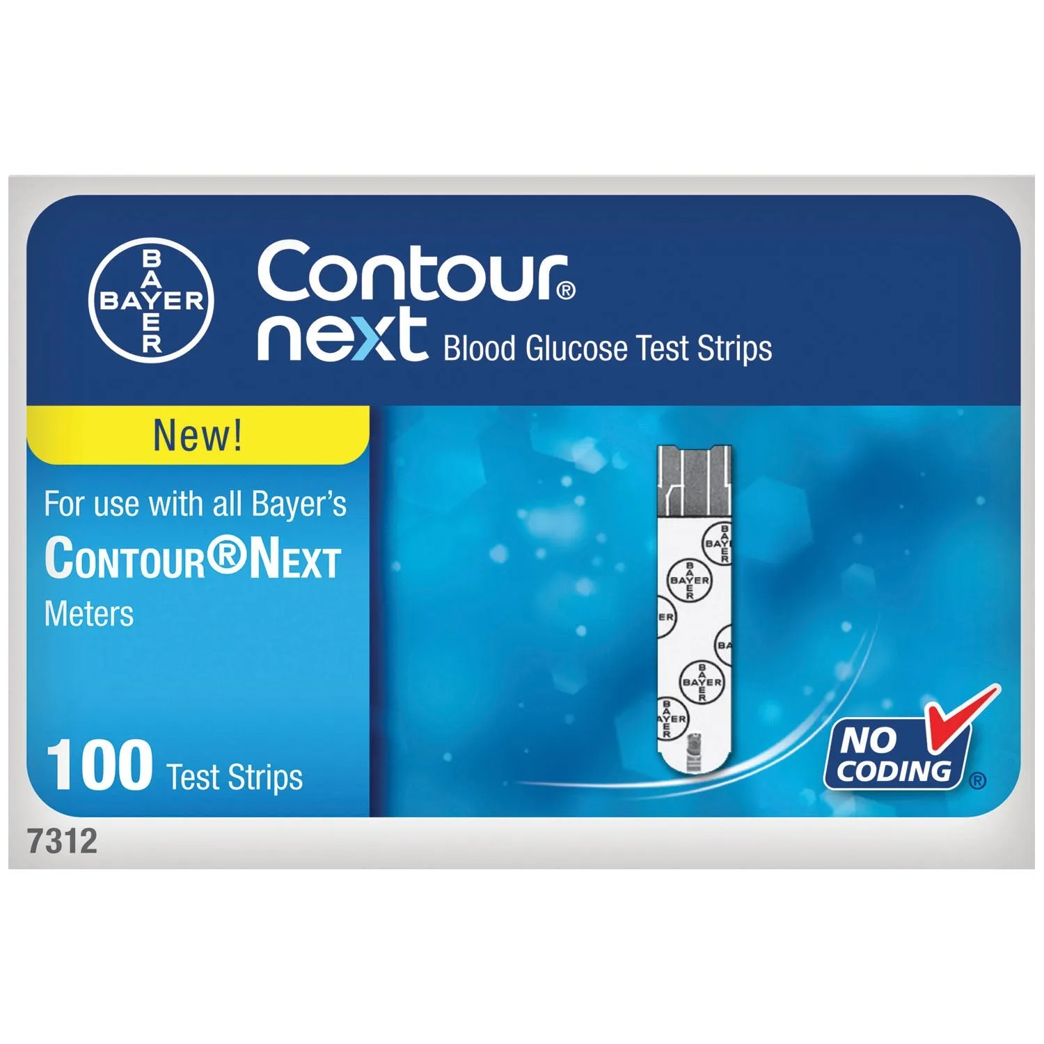 Ascensia Contour Next Ez Blood Glucose Monitoring System Strips Test Blood Glucosecontour Nxt Ez 100/Btl