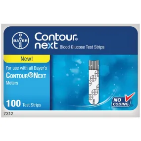 Ascensia Contour Next Ez Blood Glucose Monitoring System Strips Test Blood Glucosecontour Nxt Ez 100/Btl