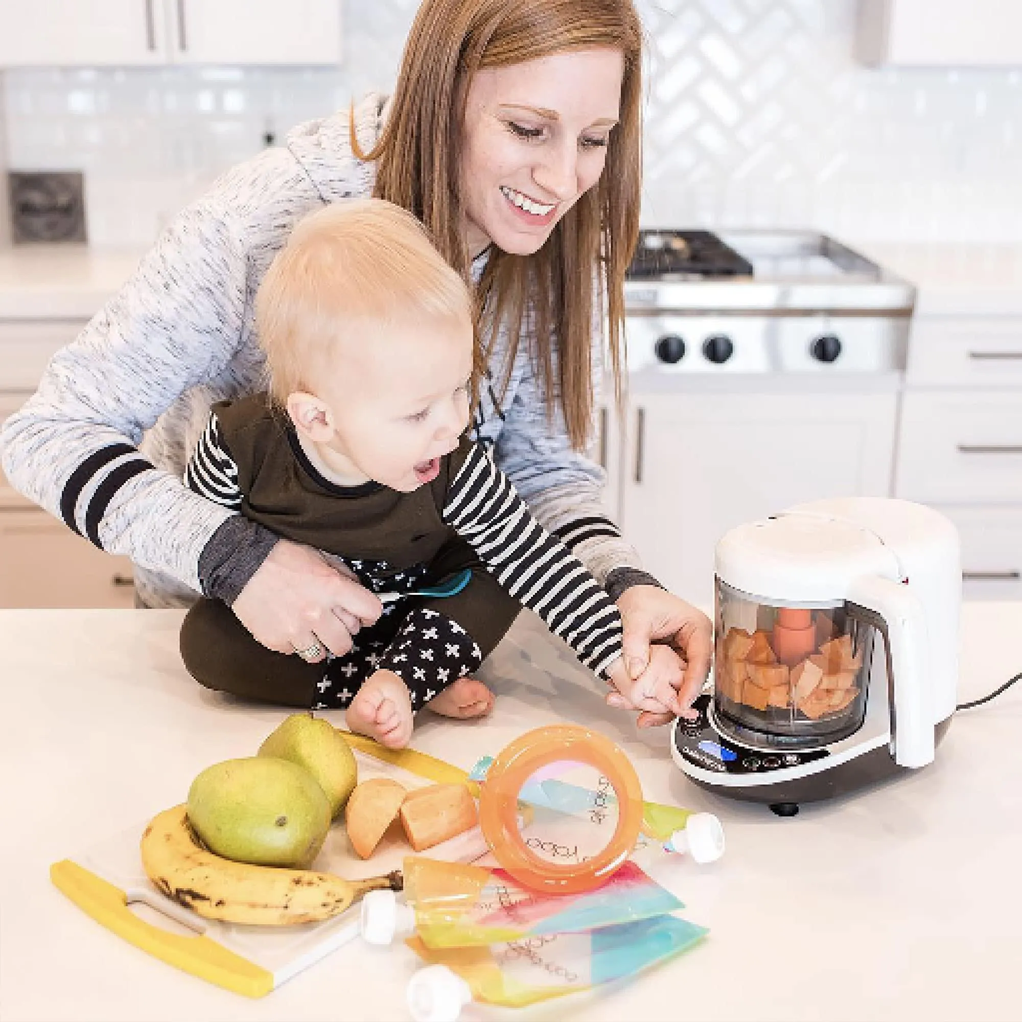 Baby Brezza One Step Baby Food Maker Deluxe.