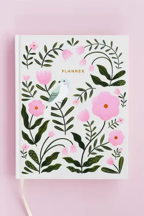 Bird Vines Hardbound Undated Planner