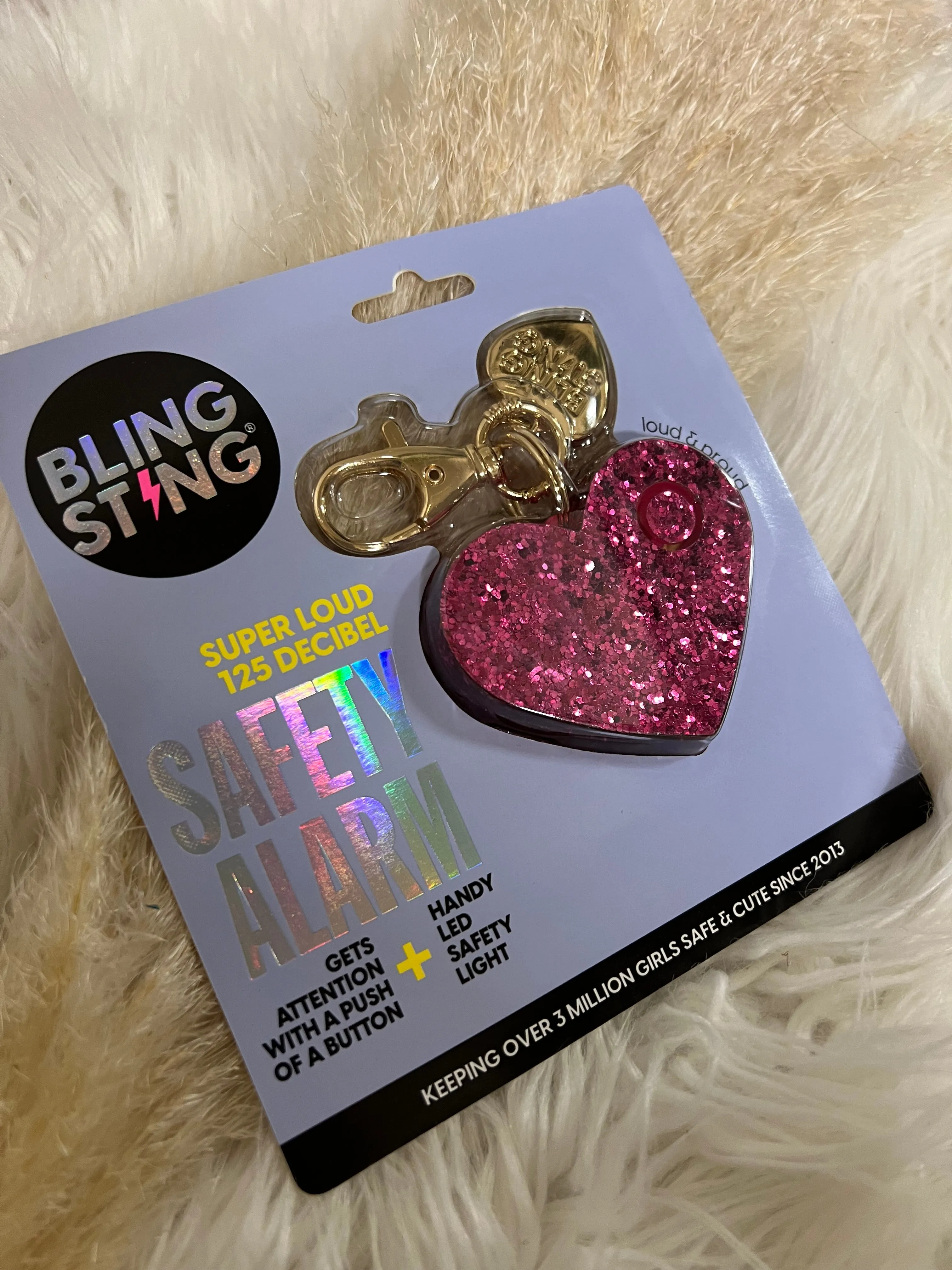 Bling Sting Alarm Keychain - Multiple Color Choices