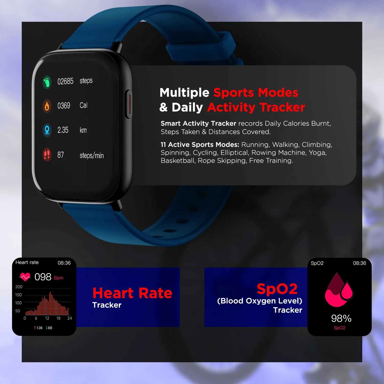 boAt Matrix | 1.65" (4.18 cm) colour AMOLED Display, Fitness Tracking, 100  Cloud Watch Faces