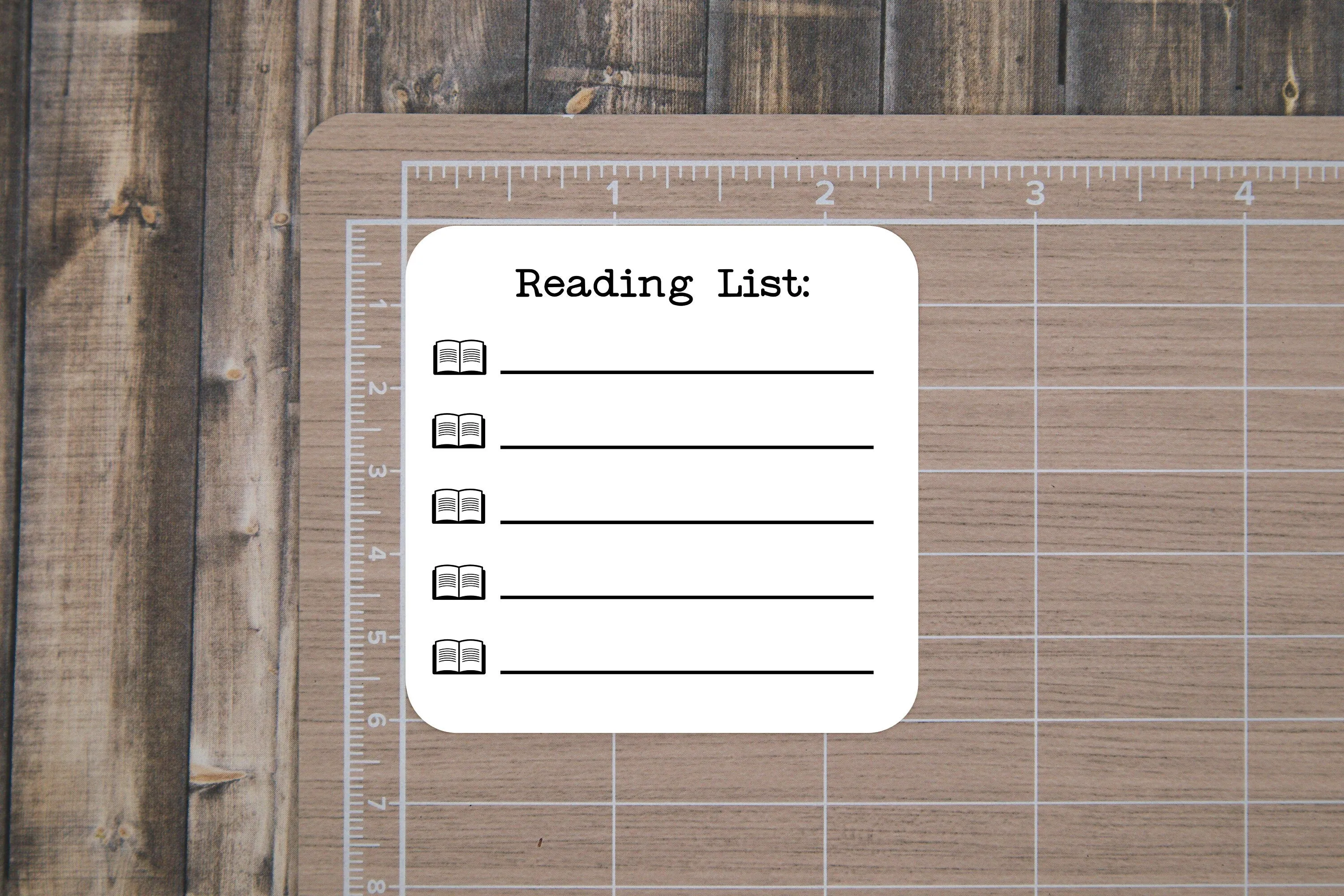 Book Tracker Stickers | Reading Tracker Stickers for Planners, Journals, and Habit Trackers | Die Cut, Matte Finish
