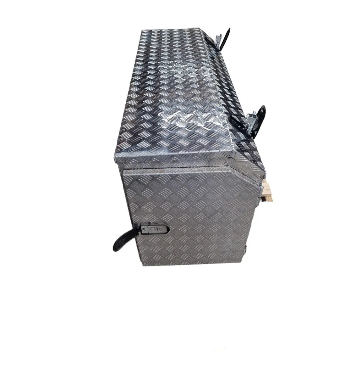 Caravan Checkerplate Toolbox W/Slide Out