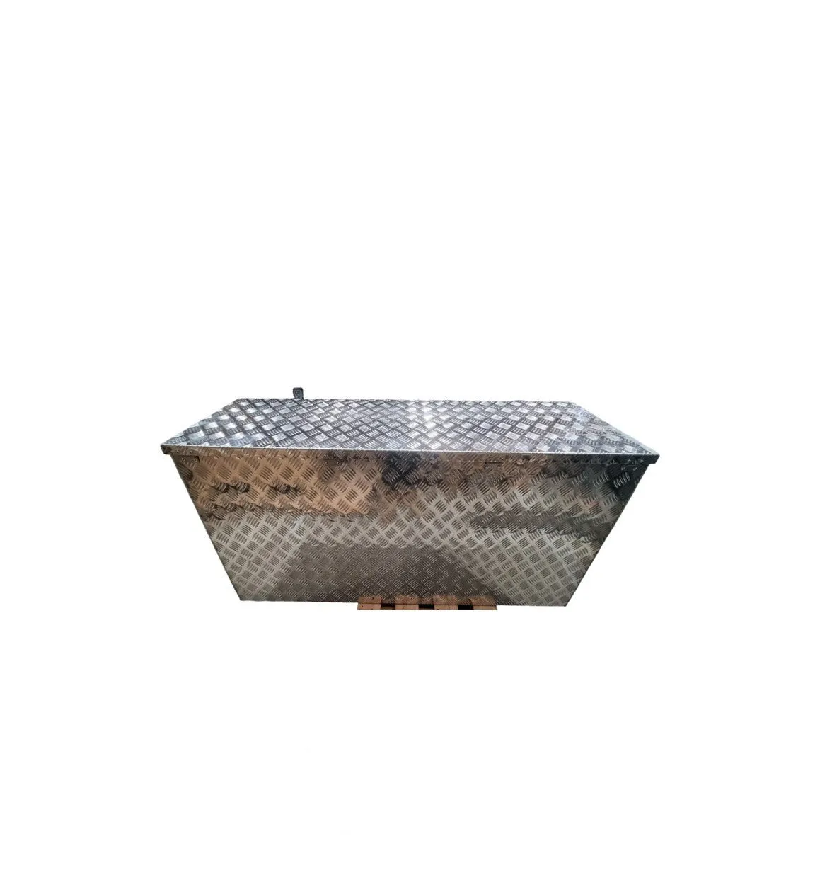 Caravan Checkerplate Toolbox W/Slide Out
