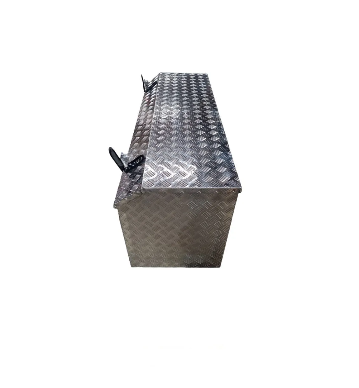 Caravan Checkerplate Toolbox W/Slide Out