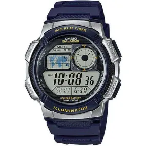 Casio AE-1000W-2A Navy Blue Resin Strap Watch for Men