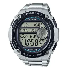 Casio AE-3000WD-1AVDF Silver Stainless Watch for Men