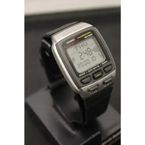 CASIO MEN'S DATABANK SPORT WATCH WITH 4 ALARMS DB37H-1A