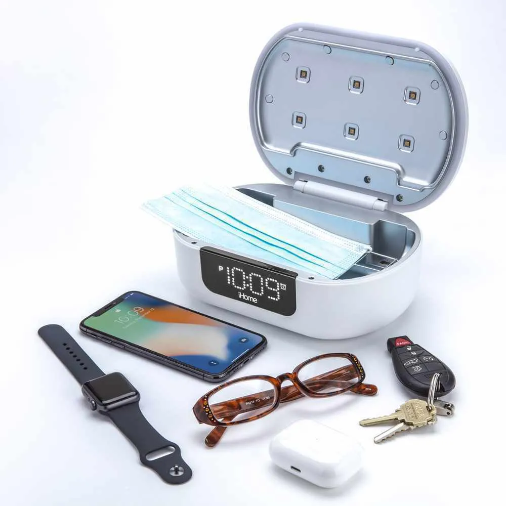 Cell Phone Cleaner Sanitizer & USB Charging With Bluetooth 360°UV-C Protection