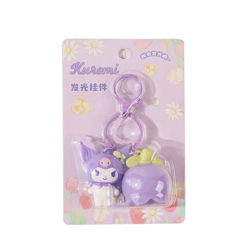 Cinnamoroll Kuromi Tulip Fairy Glowing LED Keychain