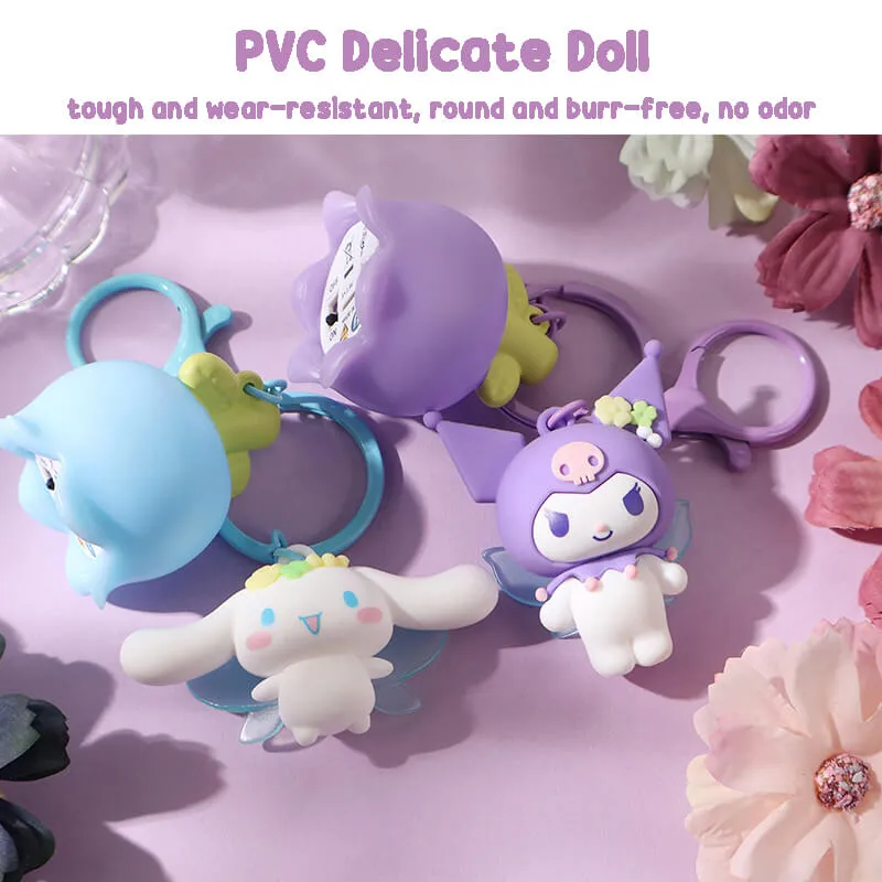 Cinnamoroll Kuromi Tulip Fairy Glowing LED Keychain