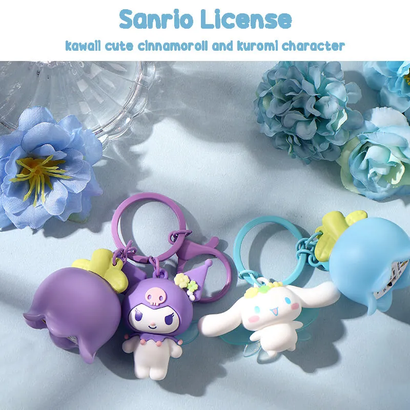 Cinnamoroll Kuromi Tulip Fairy Glowing LED Keychain