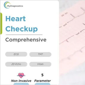 Comprehensive Heart Checkup - ECG, TMT & 2D Echo Test - Cardiac Evaluation