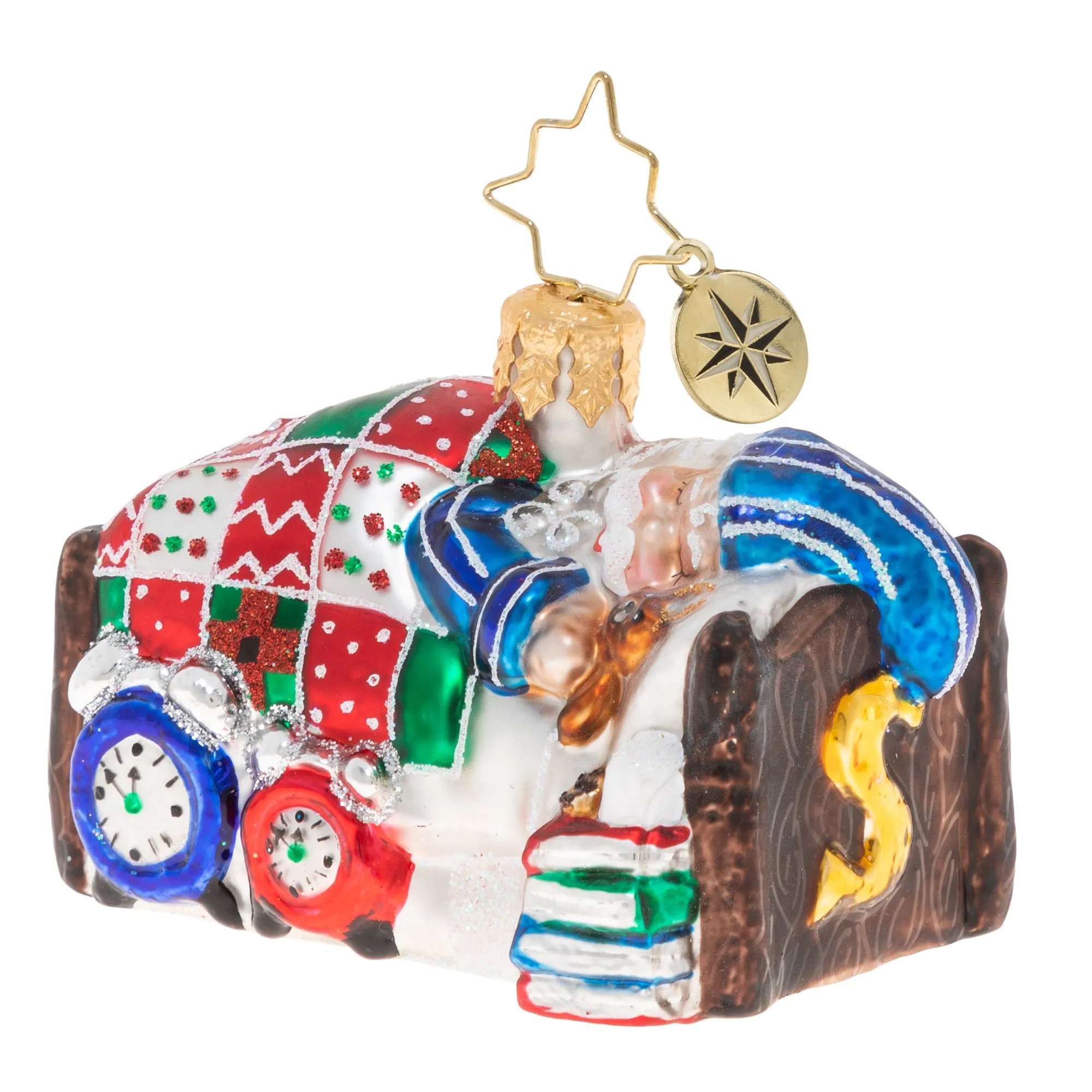 CR, Sleepy Mr. Claus Gem, 1020261, Christopher Radko
