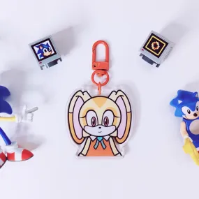 Cream Acrylic Keychain